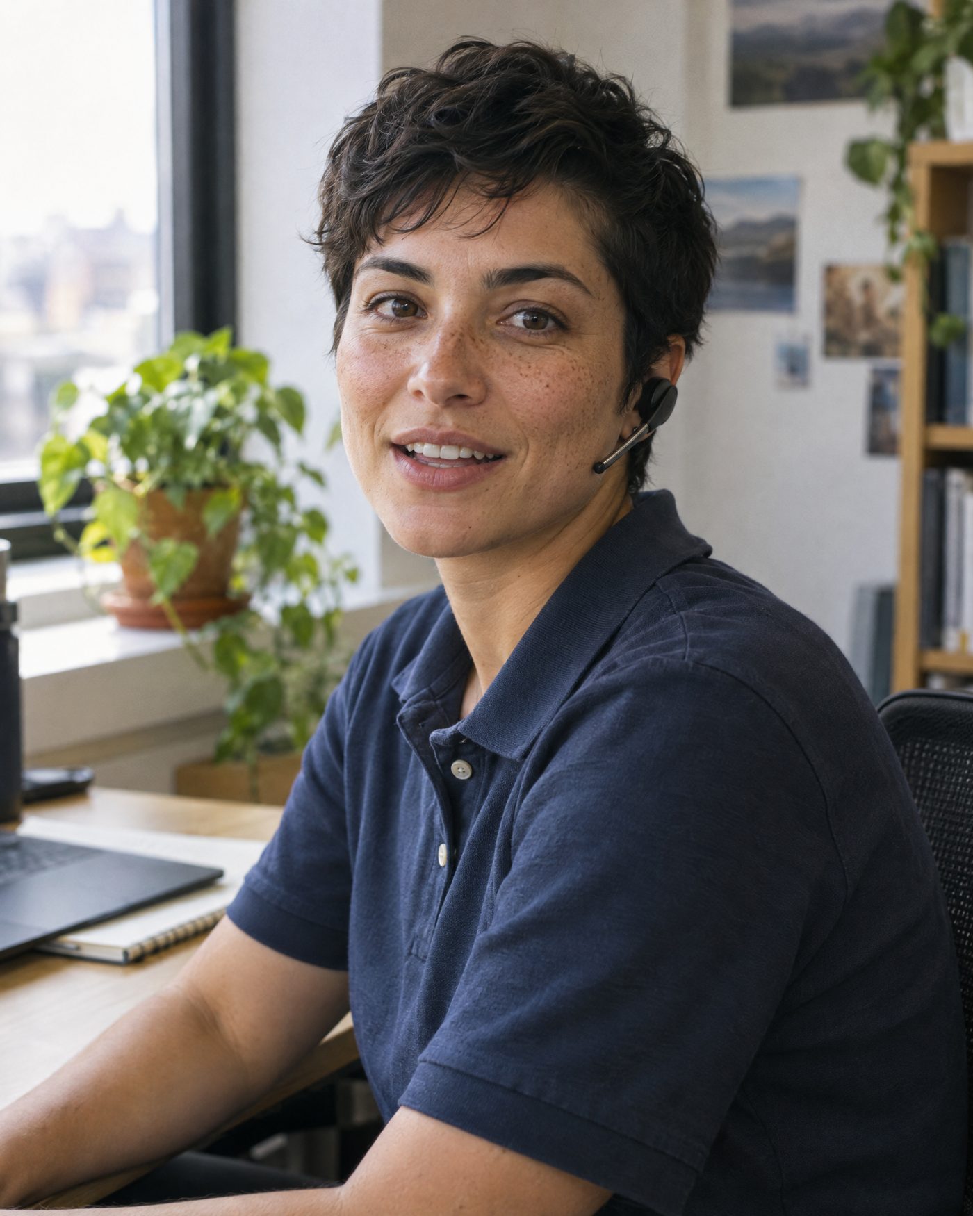 Jordan Blake, care coordinator, in a portrait