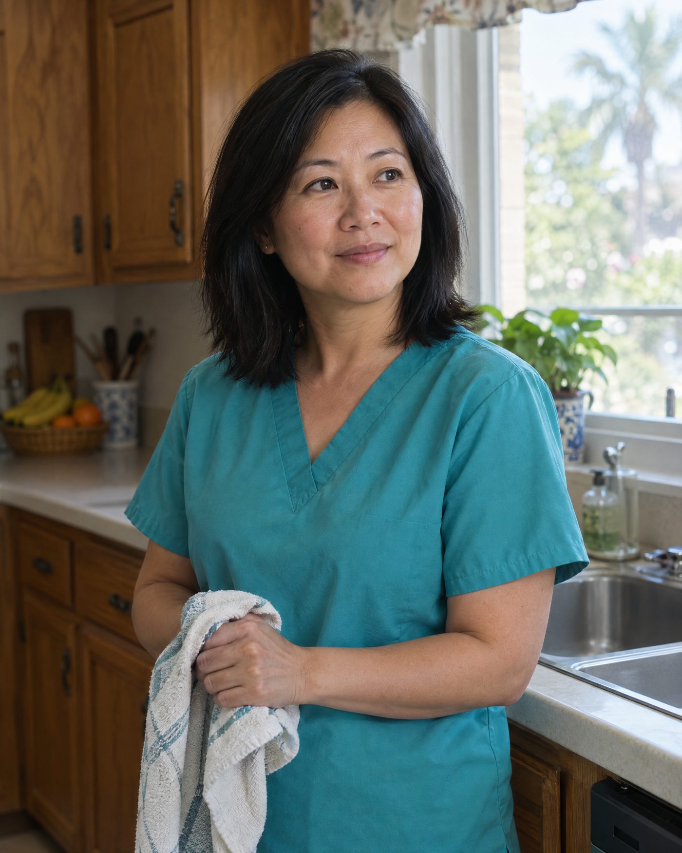Lin, a caregiver at Our Home Healthcare, in a portrait