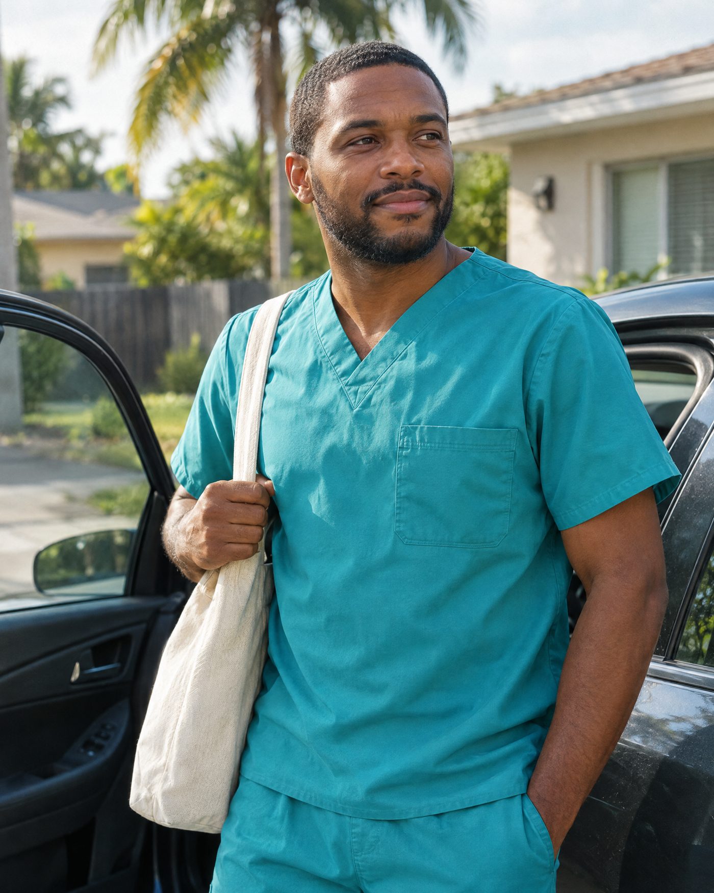 Marcus, a caregiver at Our Home Healthcare, in a portrait